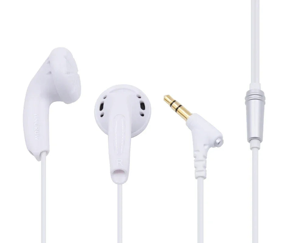 Wired HiFi Earbuds with Mic – Tidesmit Flat Head In-Ear Headphones Tidesmit