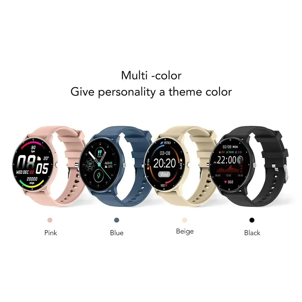 Fitness Sport Smart Watch Touch Screen Heart Rate Blood Pressure Health Monitoring Smartwatch for Men Women - Tidesmit