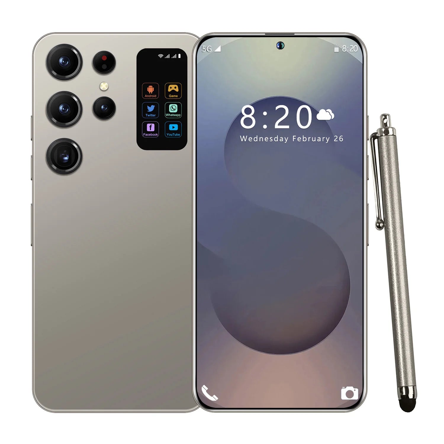 S25 Android 5G smartphone with 108MP rear camera and 1TB storage in sleek mobile design, gallery view 8