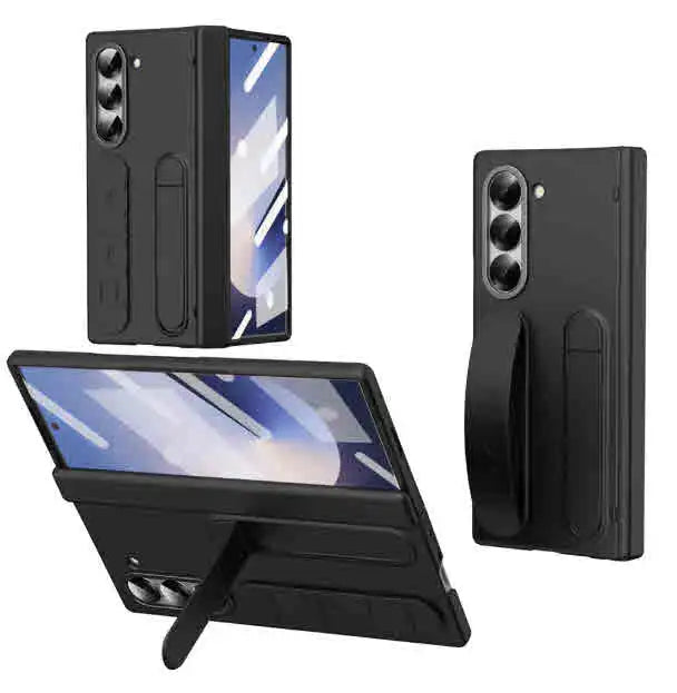 For Samsung for Galaxy Z Fold 6 Screen Protector Case with Tempered Glass Cover Mobile Phone Cases Product Type Black OPP Bag Tidesmit