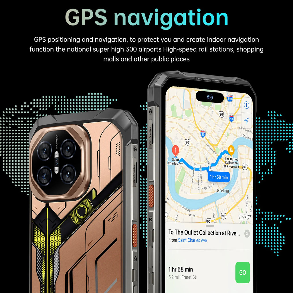 Tidesmit X27 Ultra 7.3-inch 5G smartphone with 12GB RAM, 1TB storage, waterproof design, and NFC in sleek finish.