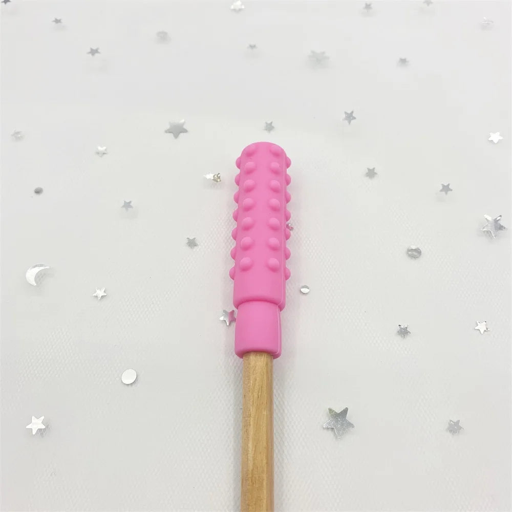 10pcs Baby Silicone Teether Kids Chew Necklace Sensory Chewy Pendant Oral Motor Toys Therapy Tools for Autism Children's Goods