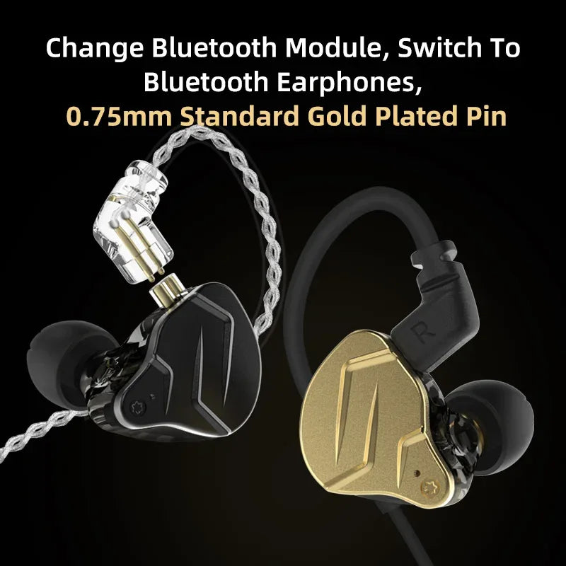 Wired In-Ear Monitors with Mic - Hybrid HiFi Bass Audio | Tidesmit Tidesmit