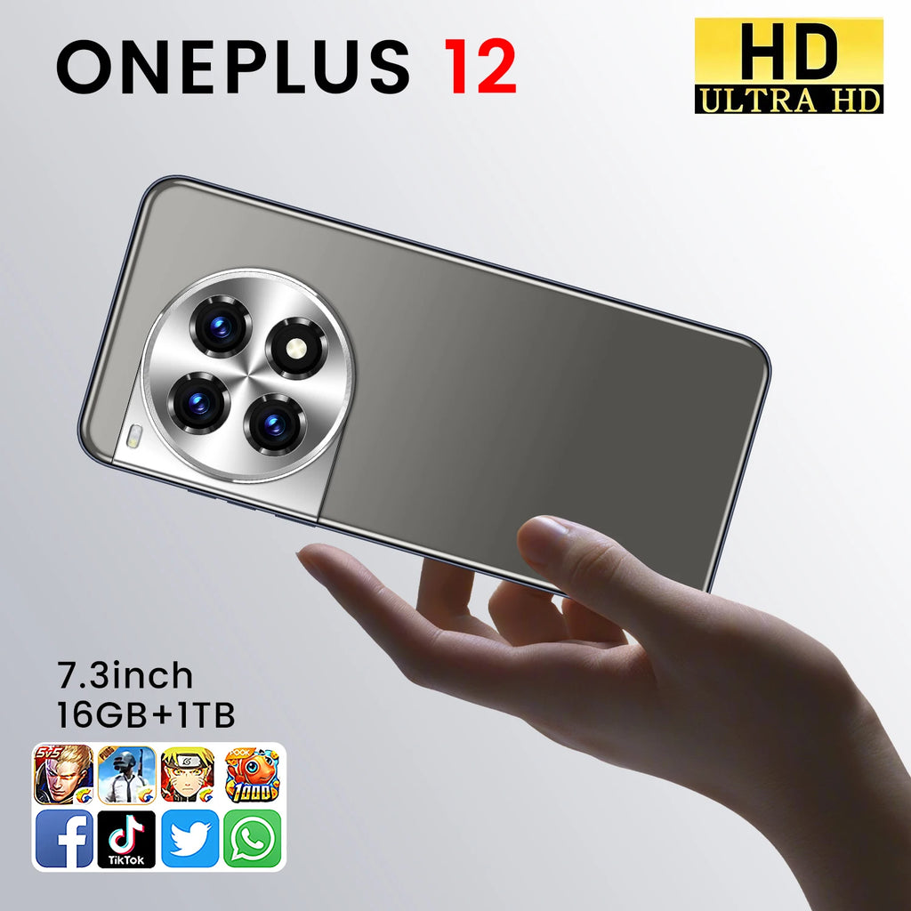 OnePlus 12 5G Smartphone, 16GB RAM, 1TB Storage - Flowy Emerald Green Tidesmit