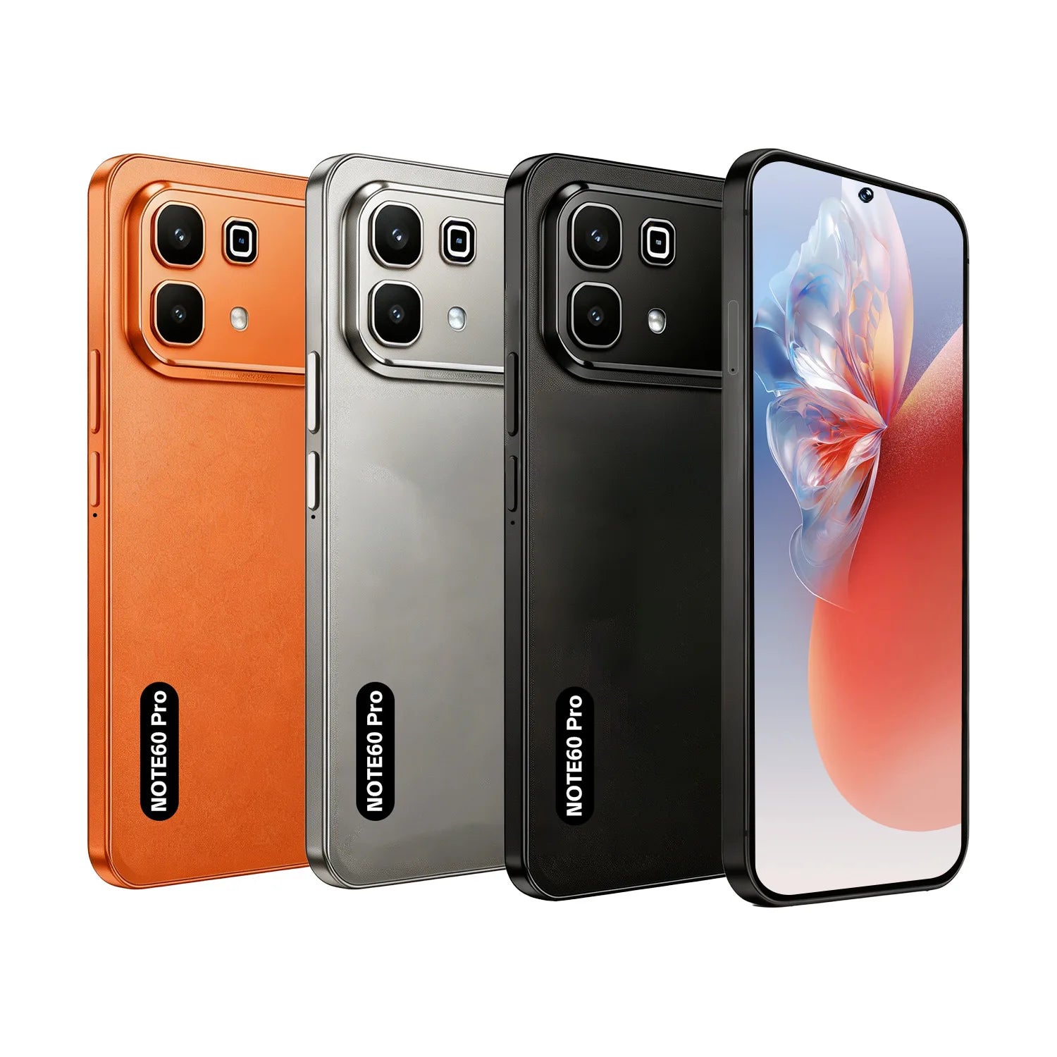 2026 Note 60 Pro smartphone featuring 7.3 inch screen, 16GB RAM, 1TB storage, 108MP camera, and 7800mAh battery.