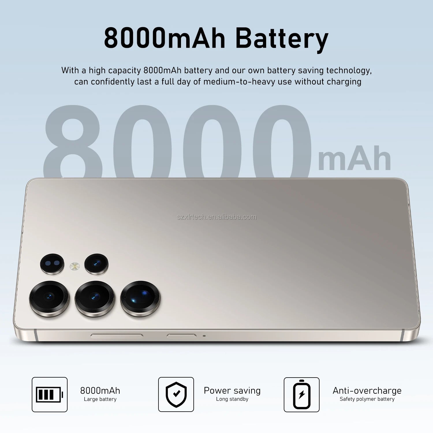 Tidesmit 5G Android 15 Smartphone, 1TB Storage, 16GB RAM - Dual SIM Tidesmit