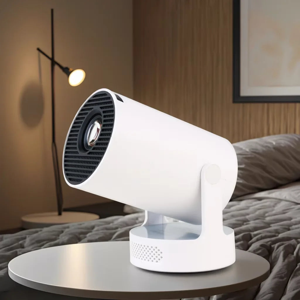 JUNUO Newest Decode Projector Built in Speaker with Best Price HY300 Ulrta 170ANSI Mini Portable Smart Android Projector 4k Tidesmit