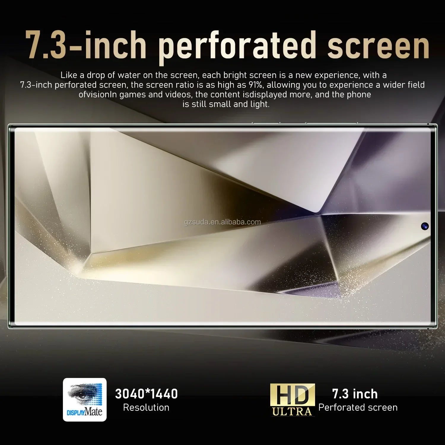 Note 30 Ultra Smartphone 7.3 Inch AMOLED Screen Telephone Smartphone 5G Cellphone Large Screen HD Camera Tidesmit