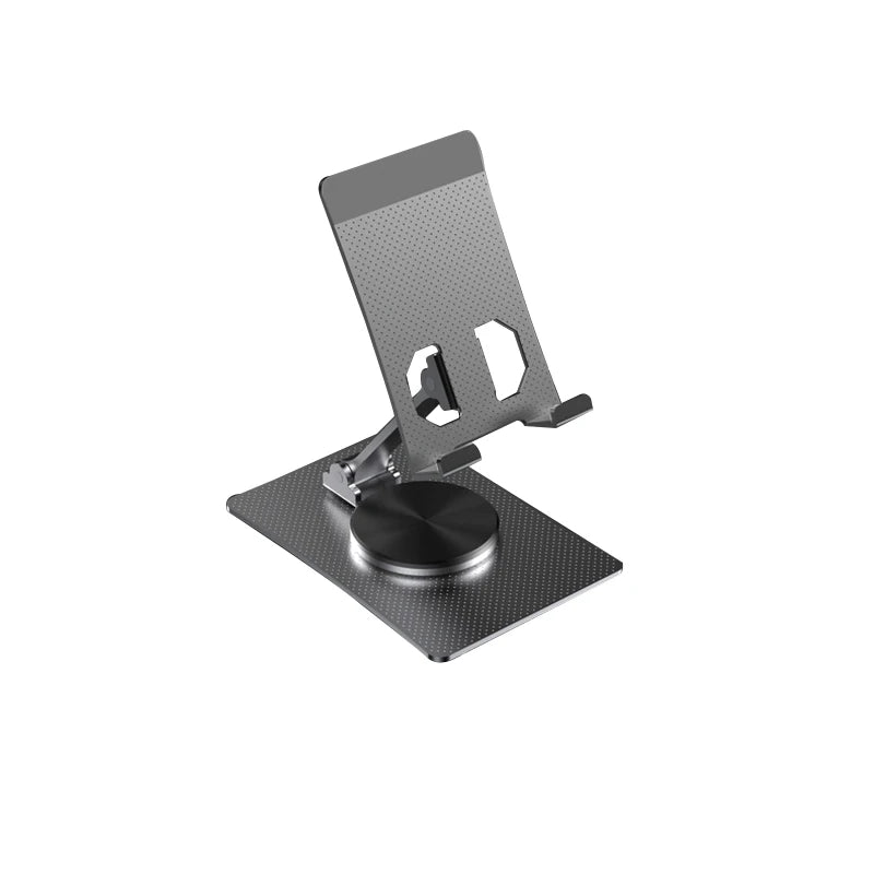 Trending Products Universal Desktop Foldable Phone Aluminum Mobile Phone Holder Portable Rotating Desktop Metal Phone Stand Gray Tidesmit