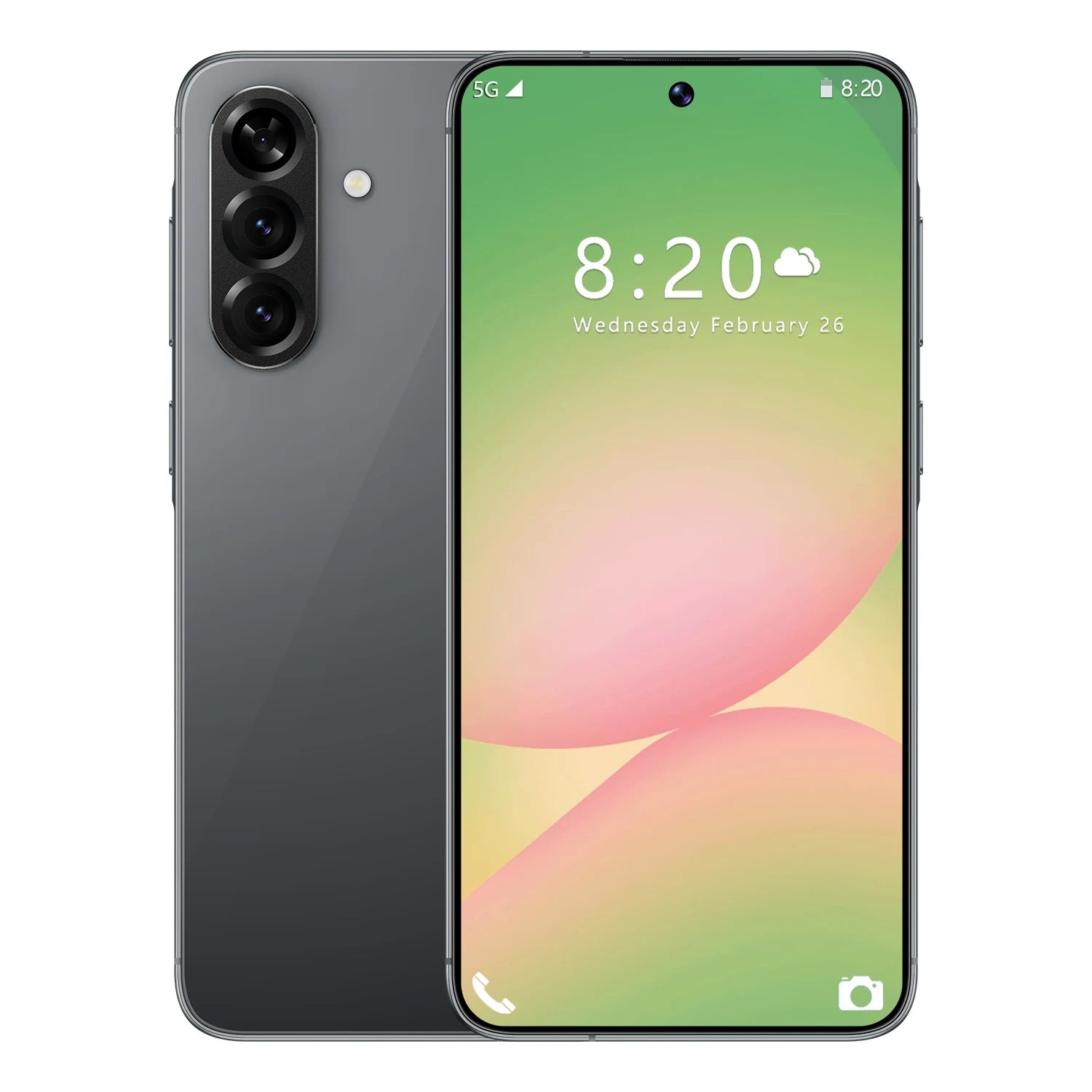 Tidesmit 5G Smartphone, 7.3 Inch OLED, 16GB RAM, 1TB Unlocked Black 16g Tidesmit