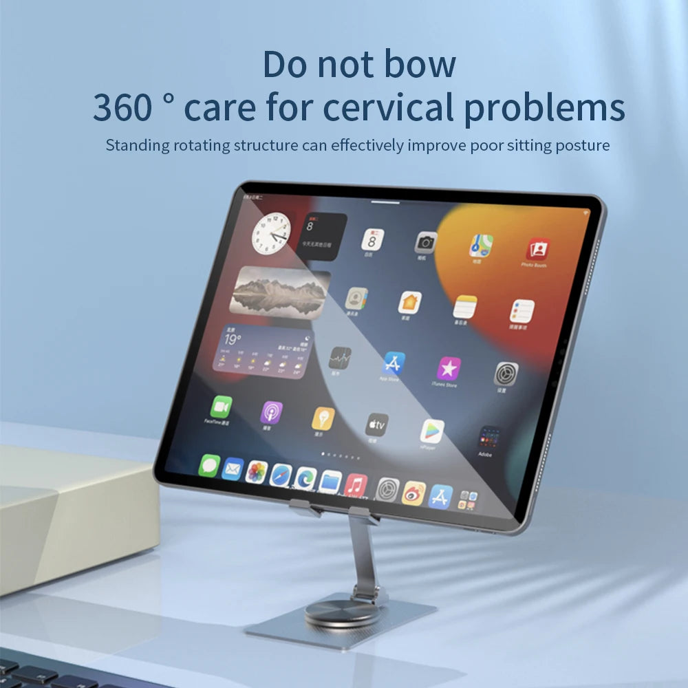 Trending Products Universal Desktop Foldable Phone Aluminum Mobile Phone Holder Portable Rotating Desktop Metal Phone Stand Tidesmit