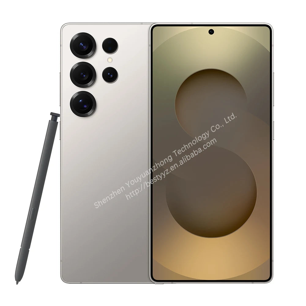 Tidesmit S25 Ultra 5G smartphone with S-Pen, 6.9 inch display, 12GB RAM, and 512GB storage in sleek finish.