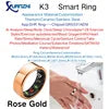 SHR Health Care Ring Smart AI Analysis Heart Rate Sleep Activity Multisports GPS Fitness Tracker Smartring APP Smart Ring 2025 Rose Gold K3 Tidesmit