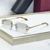 New Unisex Luxury Fashion Designer Polygonal Frameless Sunglasses Comfortable Light UV400 Gradient Lenses High-quality