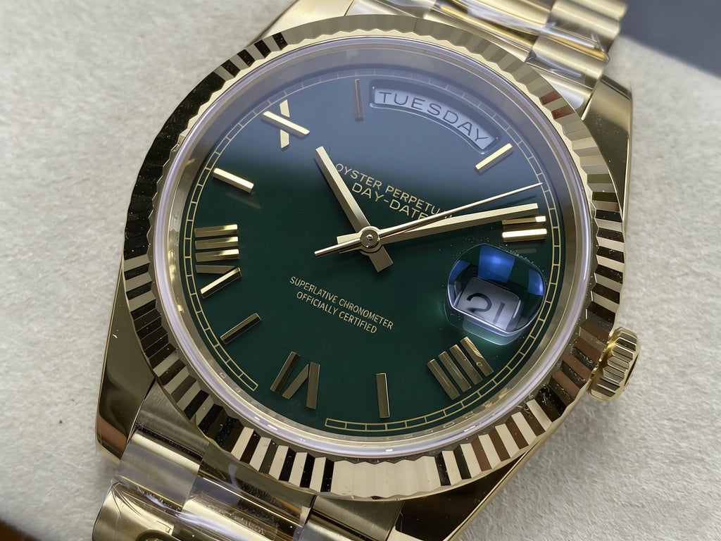 Super Quality Waterproof Mechanical Watch 41mm PPM Factory 904L Steel 3255 Movement 228238 Weighted 208g Green Watch President