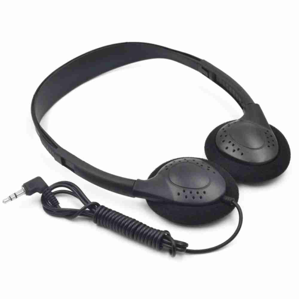 Wired Over-Ear Headphones with Microphone - 3.5mm Stereo Black Tidesmit