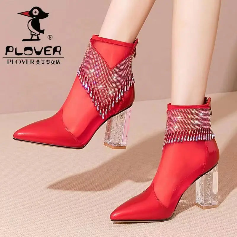 Very Popular Lace Heels for Women's Wedding Reception