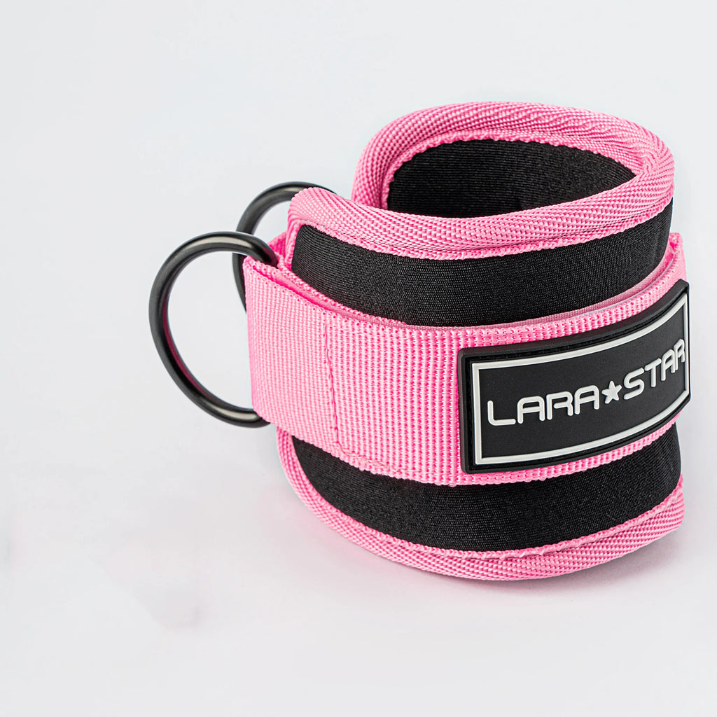 LS0124 Gym Accessories Bodybuilding Gym Ankle Straps Wraps for Cable Machine Neoprene Padded Gymnastics Ankle Cuffs Production Tidesmit
