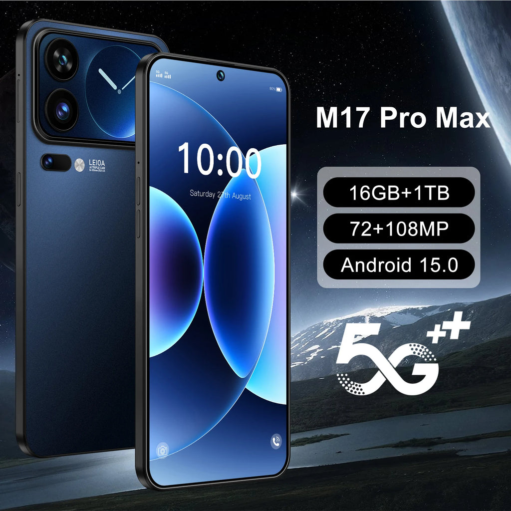 Tidesmit 5G Smartphone 7.3-inch OLED 1TB 16GB RAM Unlocked Mobile Tidesmit