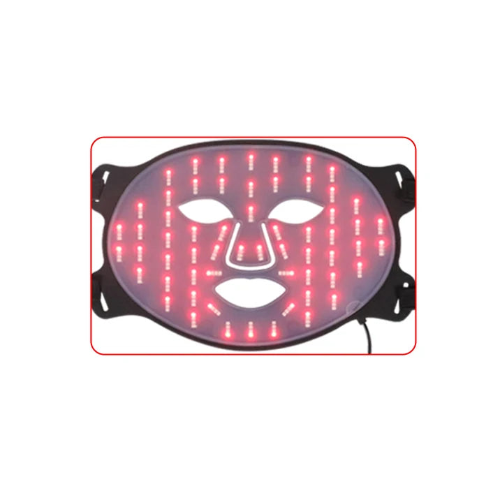 Professional Led Light Therapy Mask Black Led Red Light Therapy 4 Colors Silicon Red Light Therapy Face Mask Tidesmit