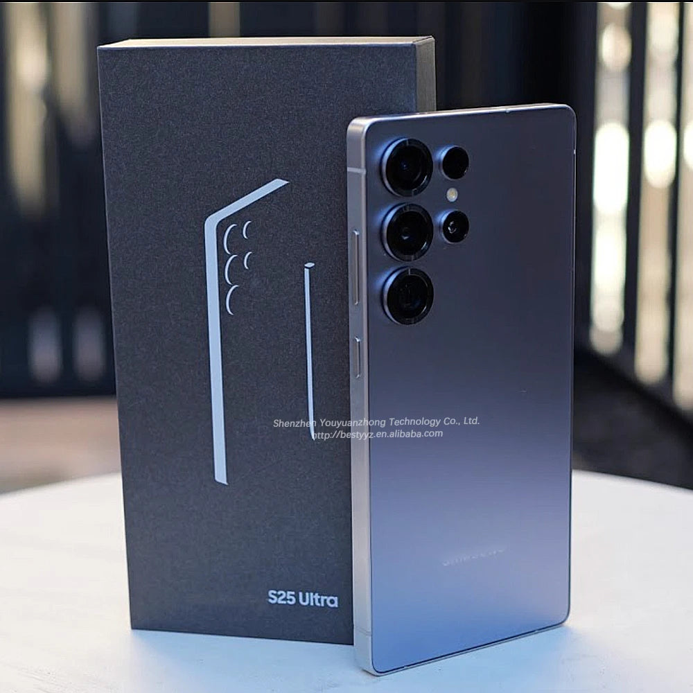Tidesmit S25 Ultra 5G smartphone with 6.9 inch display, 12GB RAM, 512GB storage, and integrated S-Pen.