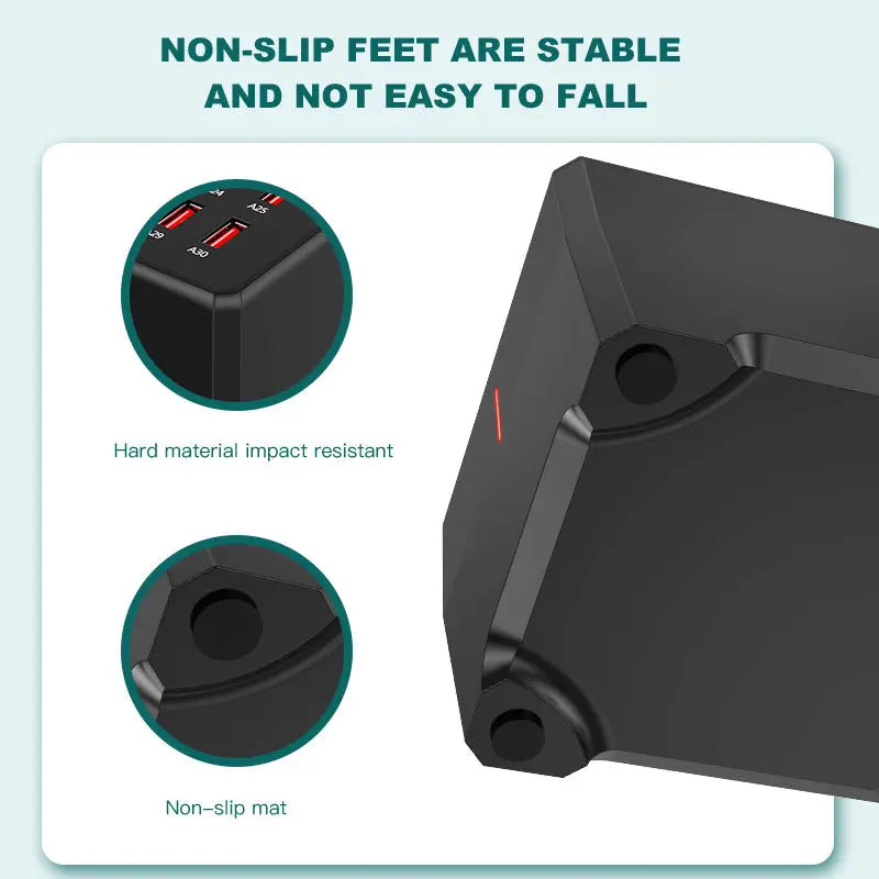 30-Port Smart 150W USB Charging Station 5V2.4A Per Port Universal 100-240V for Office/ Home CE/FCC/RoHS Multifunction Chargers Tidesmit