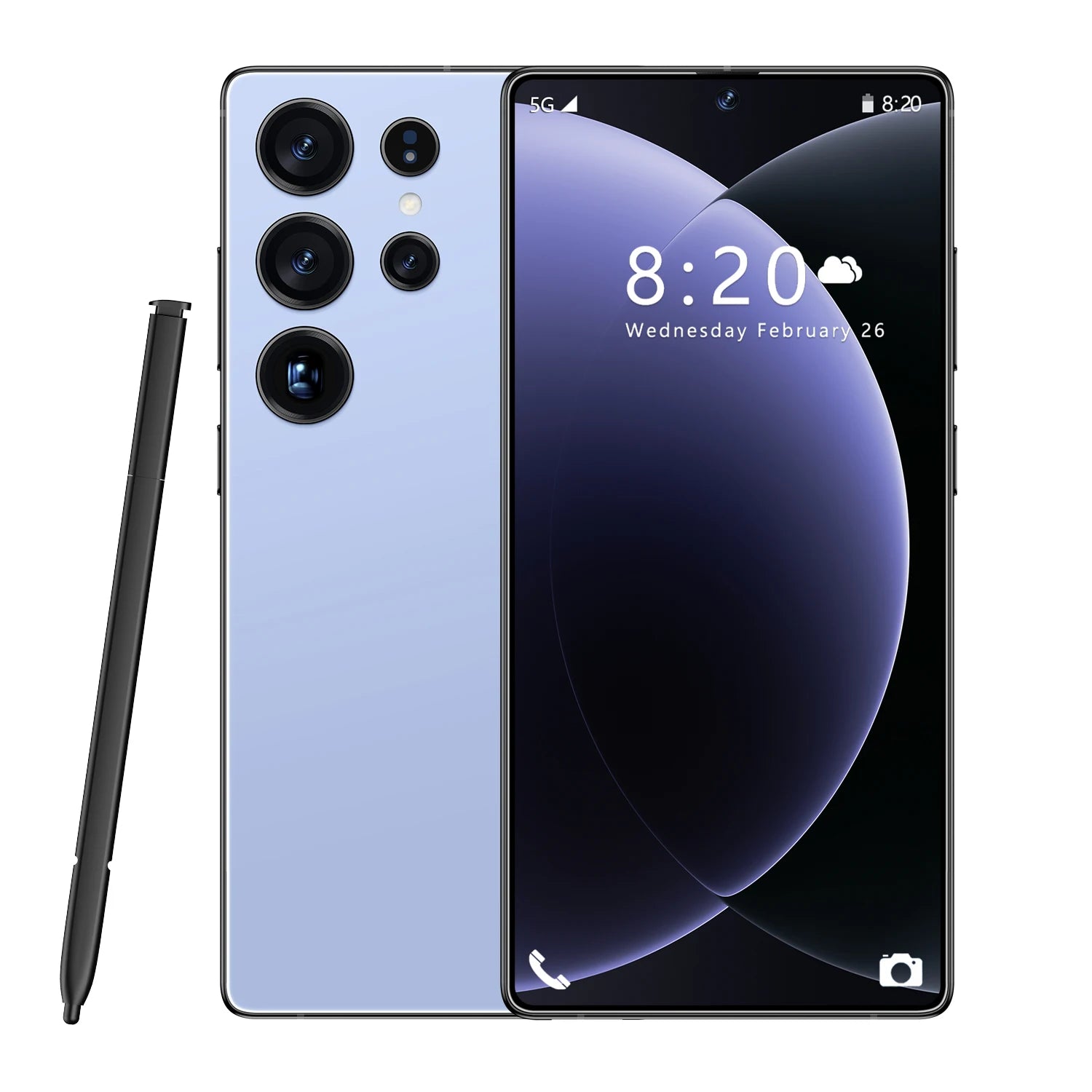 Tidesmit S26 Ultra 5G smartphone with 7.3-inch display 16GB RAM 1TB storage and 108MP camera in Spanish language