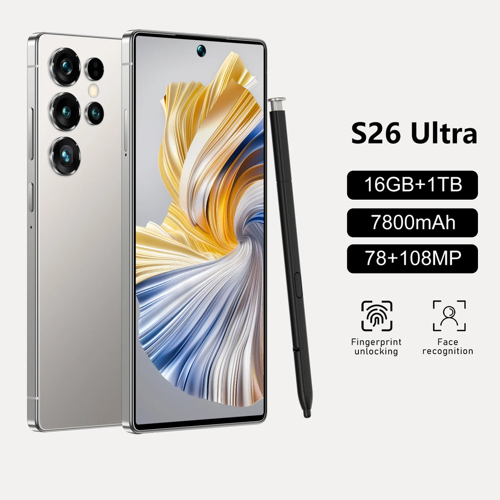 5G Smartphone 1TB Storage 16GB RAM Dual SIM Unlocked Mobile Tidesmit