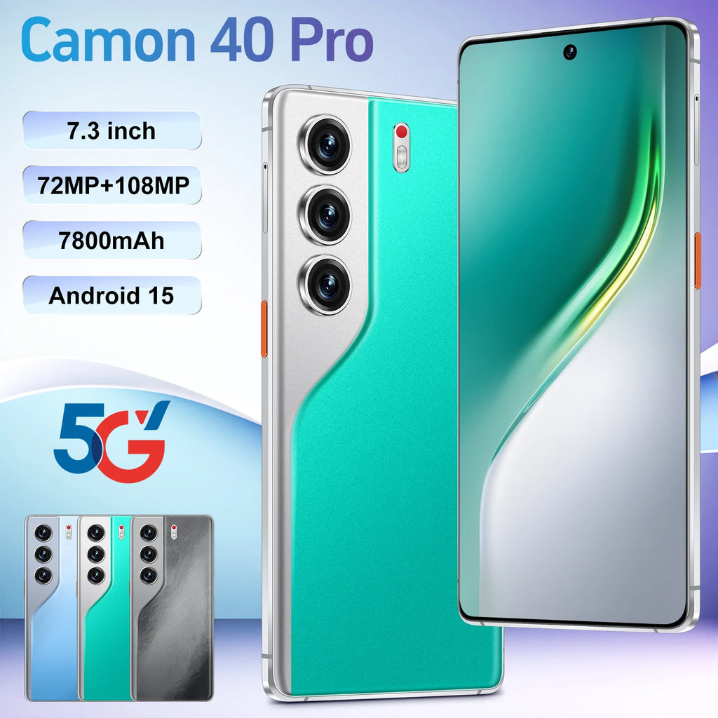 Camon 40 Pro 5G Smartphone, 1TB 16GB RAM - Dual SIM Android 15 Tidesmit