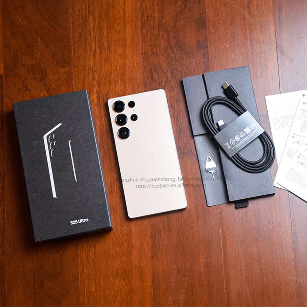 2025 Online Retailer Smart S25 Ultra 5G Phone 6.9inch 12GB+512GB S-Pen Original Android 4G 5G+WIFI Mobiles HD Screen Resolution Tidesmit