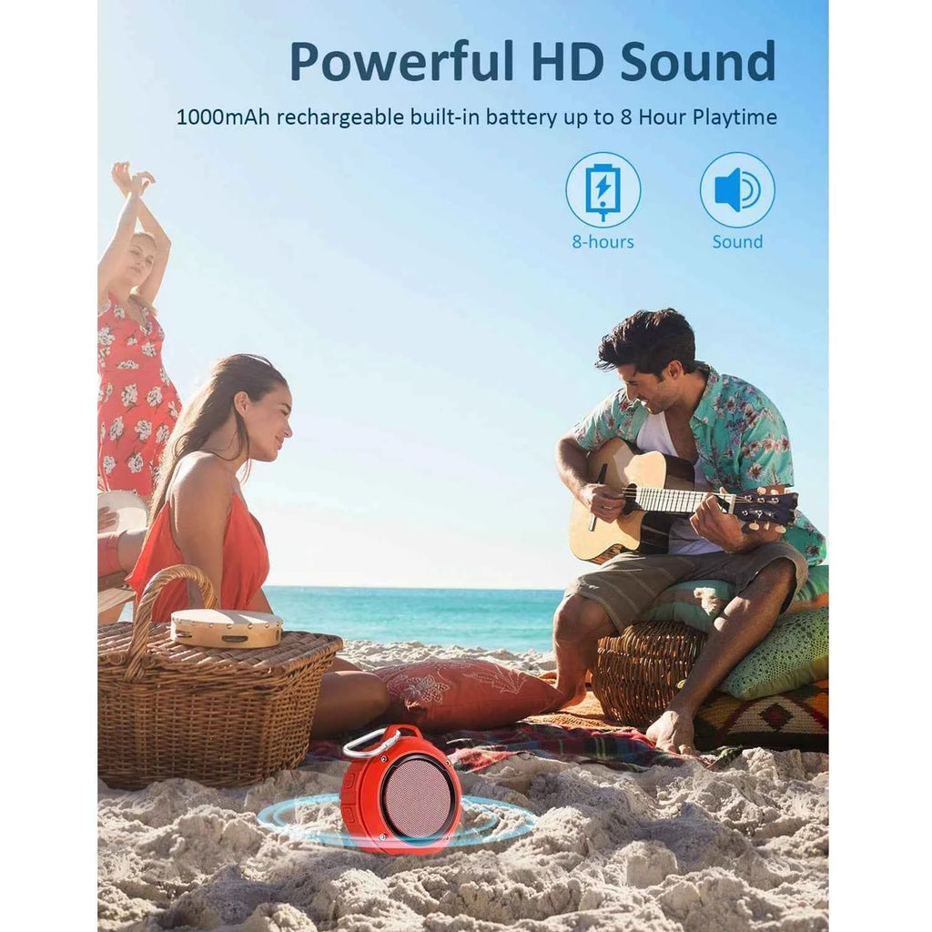 Kunodi F4 Outdoor Waterproof Bluetooth Speaker 10W TWS IPX6 Portable Mini Shower Speaker with MIC Enhanced Bass 12H Playtime My Store