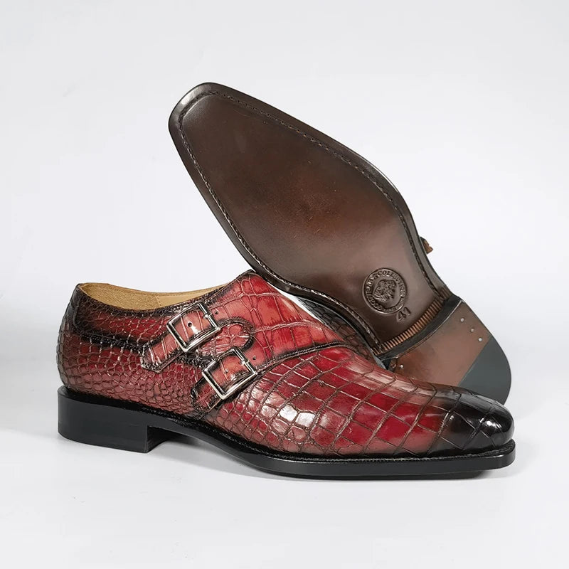 Goodyear Welt Alligator Skin Men Shoes Pure Crocodile Leather Luxury Shoes Men Premium Quality Sapato Custom Men Dress Shoes