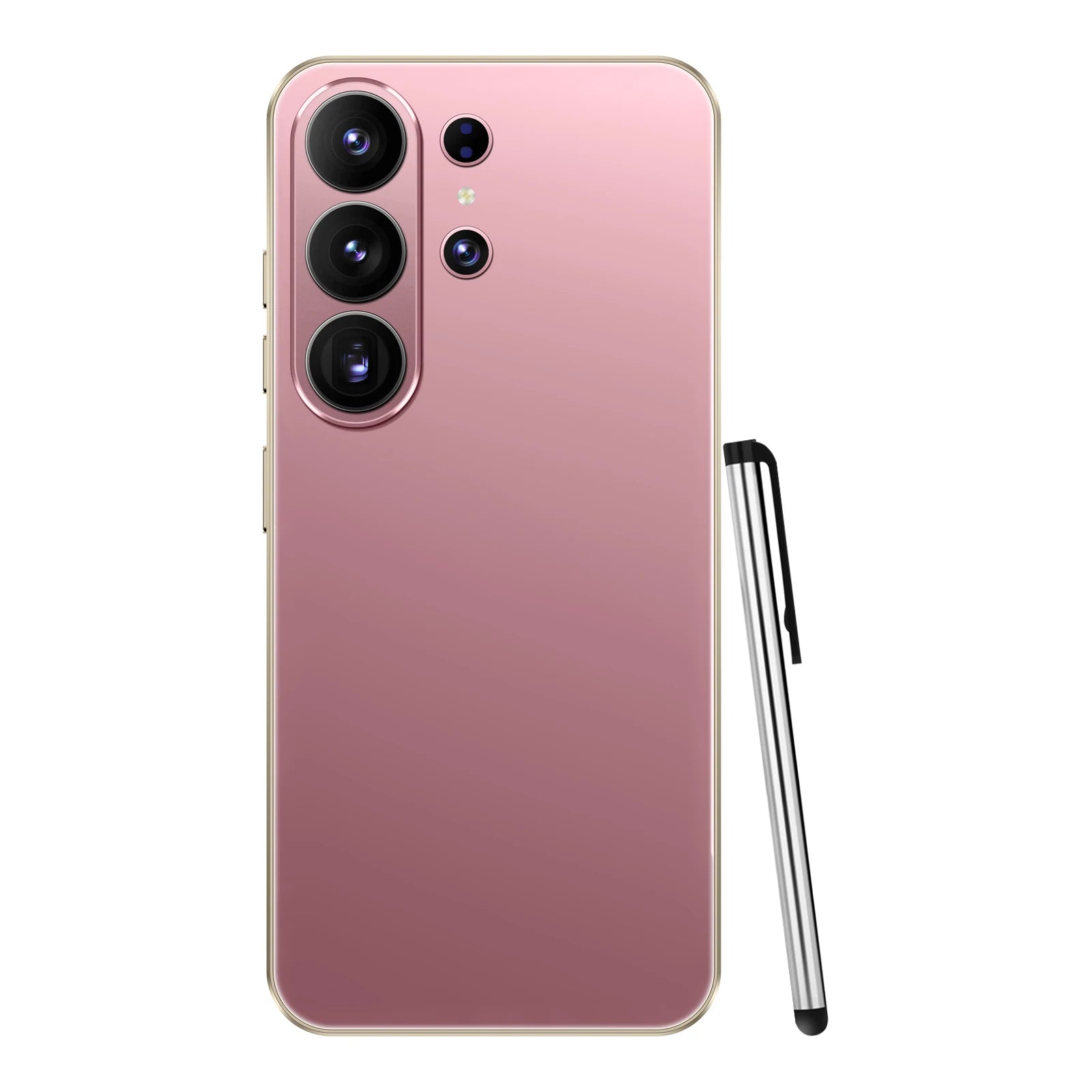 S26 Ultra smartphone featuring 7.3 inch screen 16GB RAM and 1TB storage in silver finish side profile view