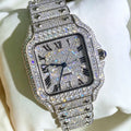 High-grade Waterproof Men's Watches Fully Encrusted Moissanite Watches pass diamond tester Luxury High-end Jewelry Watches