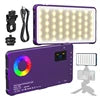 Hot Sale Tiktok Top-ranking Products Photographic Lighting Panel Fill 95CRI Photography Fill Lighting Rgb Light Mini Purple 2 Tidesmit