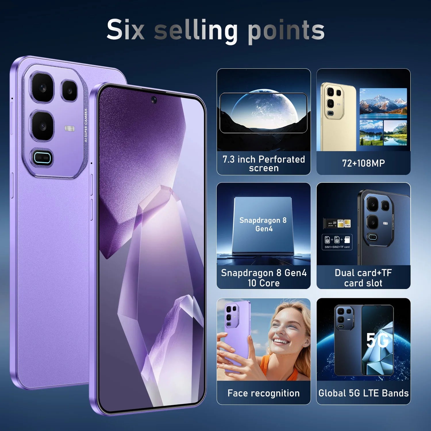 Infinix Note 50 Pro 5G smartphone with 16GB RAM 1TB storage and 108MP camera, global version product view 14