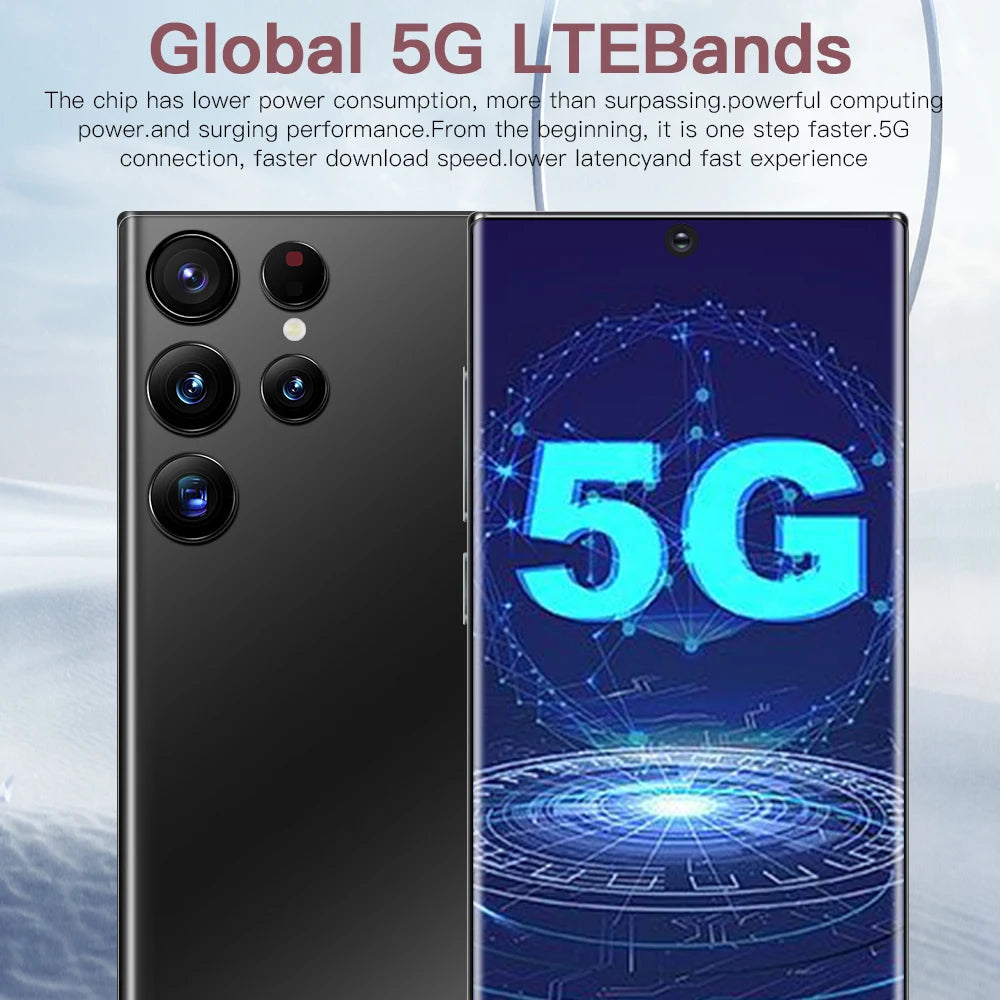 2023 Note 20 Ultra New 7.3inch Smartphone 4g 5g Unlocked Android Mobile Original Cellphone Cell Smart Phone Tidesmit