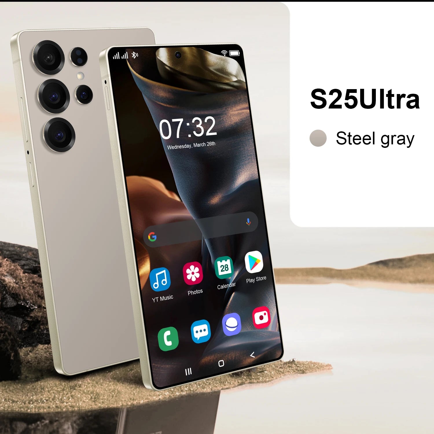 S25Ultra Smart Phone 16GB+1TB WiFi Unlock LTE Gaming Cellphone with 108mp Rear Camera French Language Cheap Wholesale Tidesmit