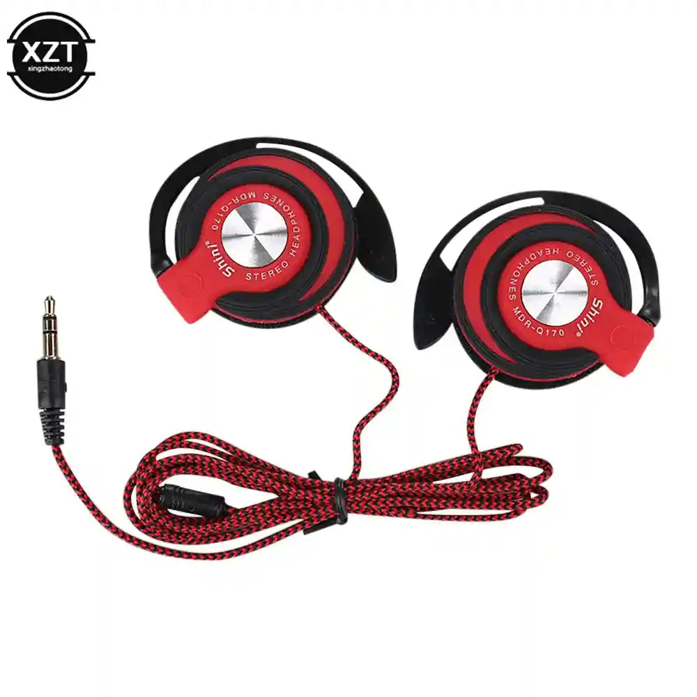 Wired Over-Ear Headphones with Heavy Bass - Adjustable Fit Red Tidesmit