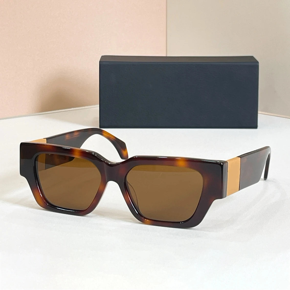 High-end Trendy Acetate Shades Men Latest Retro Luxury Brand Designer Sunglasses Outdoor Travel Vacation Women Eyewear