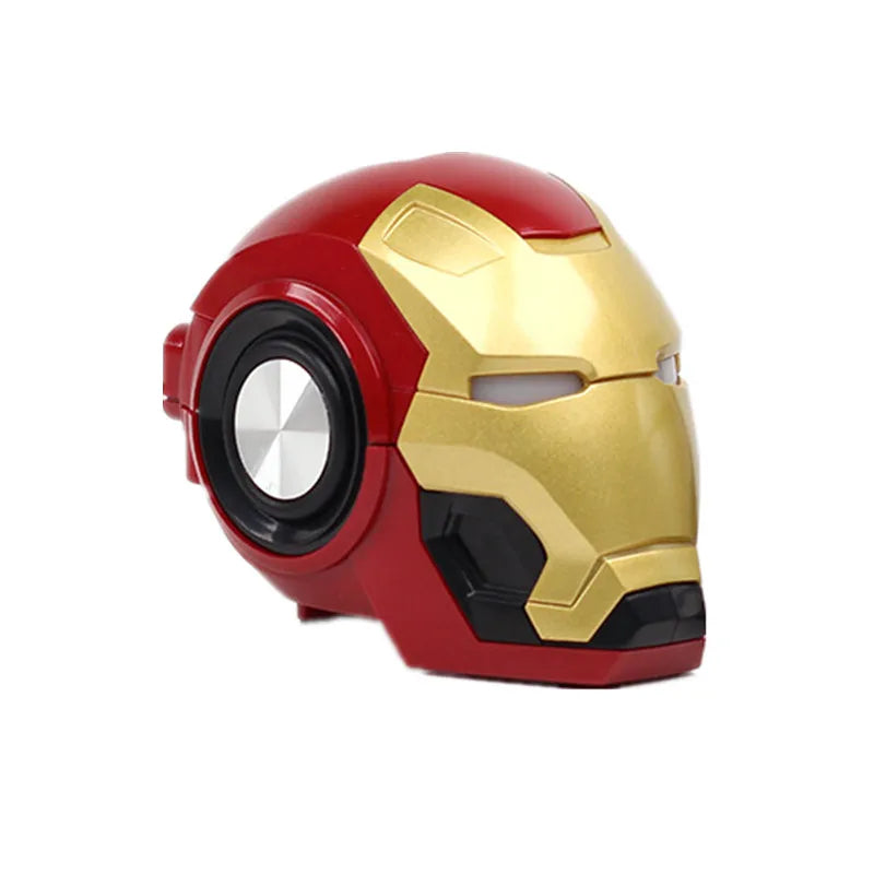 Wireless Cartoon Creative Gift Robot Radio Subwoofer Small TWS Speaker Sound Box Iron Man Wireless bluetooth Speaker Gold Universal plastic My Store