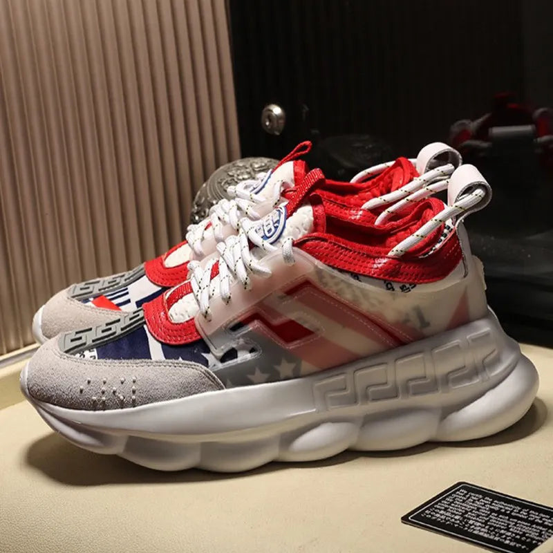 Designer Fashion Men's & Women's Luxury Casual Sneakers Retro Style Running Walking Shoes for Summer High Quality Tenis Zapatos