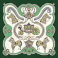 Luxurious 90*90cm Square Digital Toilet Paper Cart Printed Silk Scarf Gift Specially Designed for Elegant Individuals