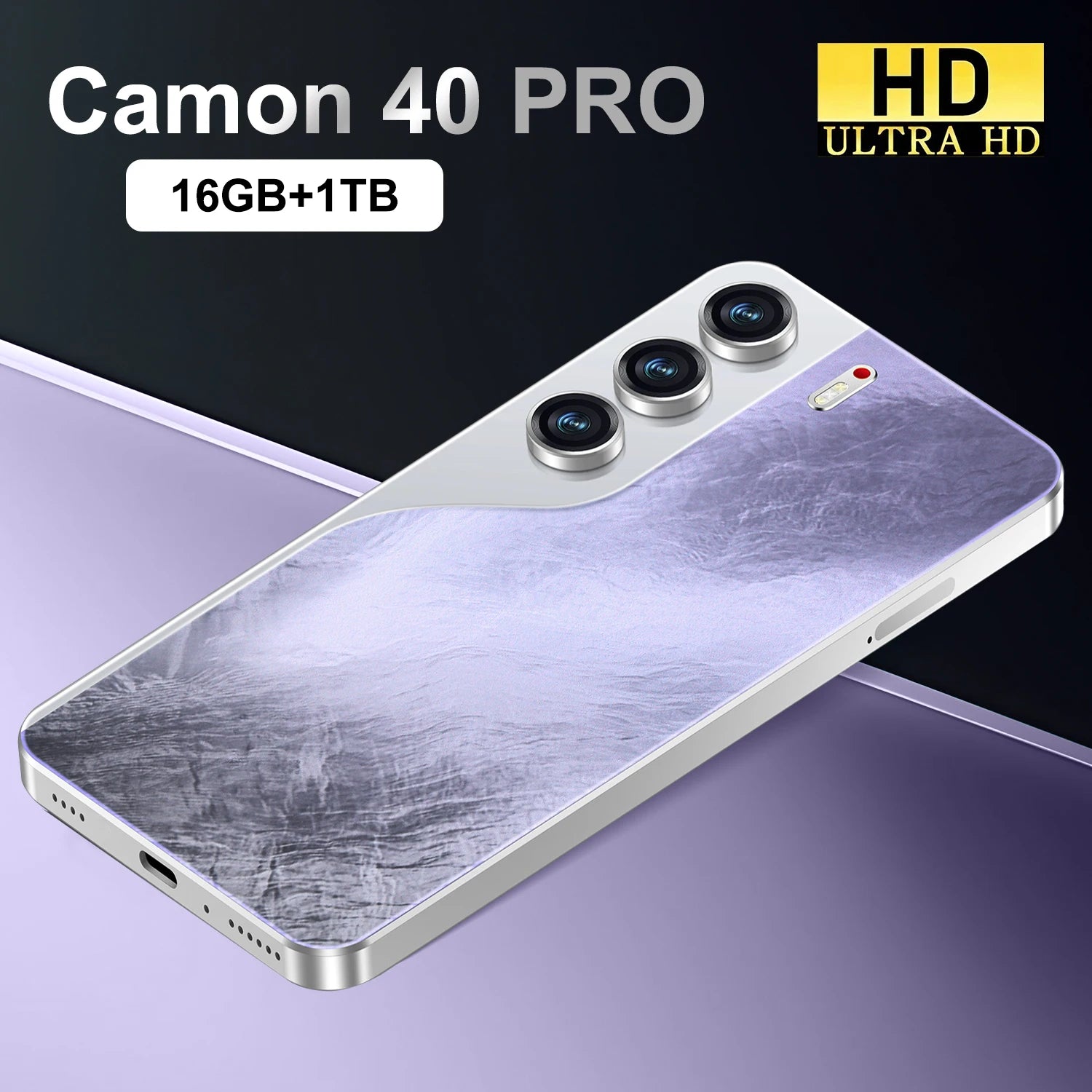 TECHNO CAMON 40 Pro 108MP smartphone with curved 120Hz AMOLED display and IP68 waterproof rating