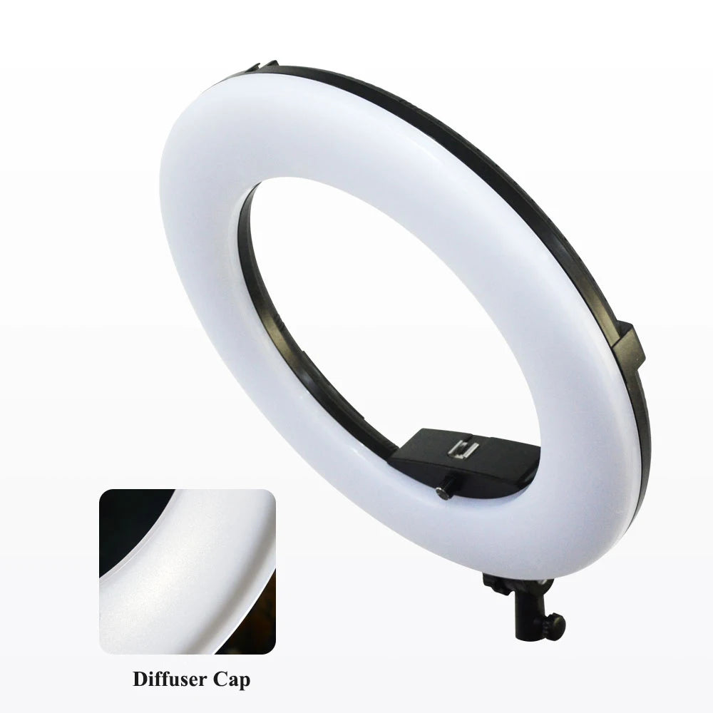 18-Inch LED Ring Light Kit - Adjustable Studio Content Creation Lighting Tidesmit