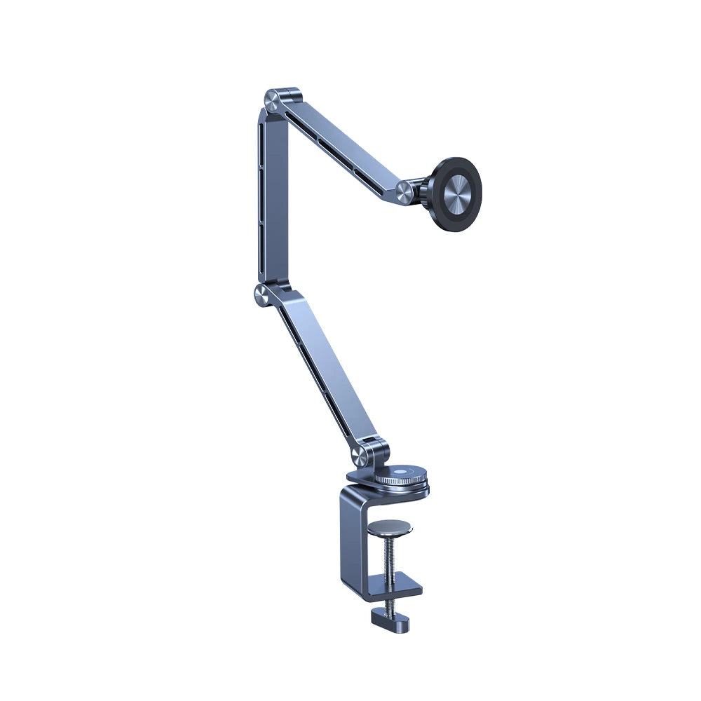 Feixiang X62 Aluminum Mini Magnetic Holder Flexible Mechanical Click & Fold for Desk Usage Tidesmit