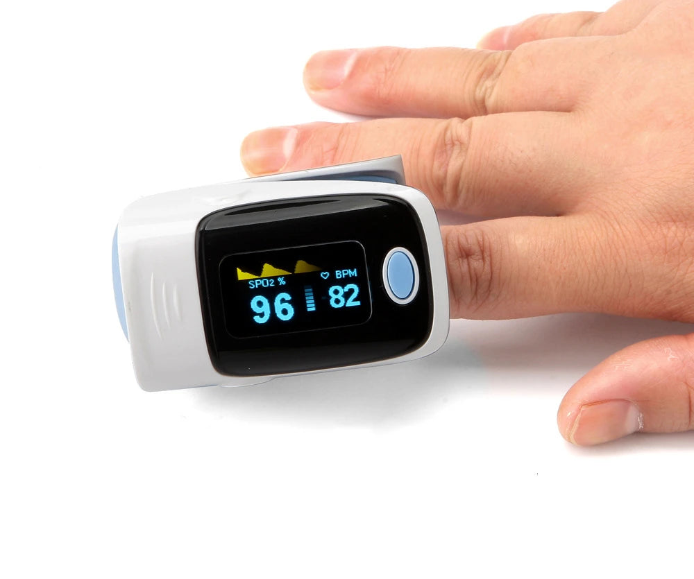 JYouCare Digital finger oximeter OLED pulse pulsioximetro SPO2 PR health alarm Fingertip oximetro de dedo & case family health