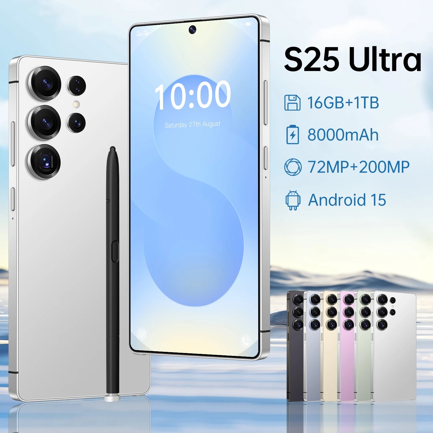 S25 Ultra 5G smartphone showing 1TB storage and dual card slot design for high-performance multitasking