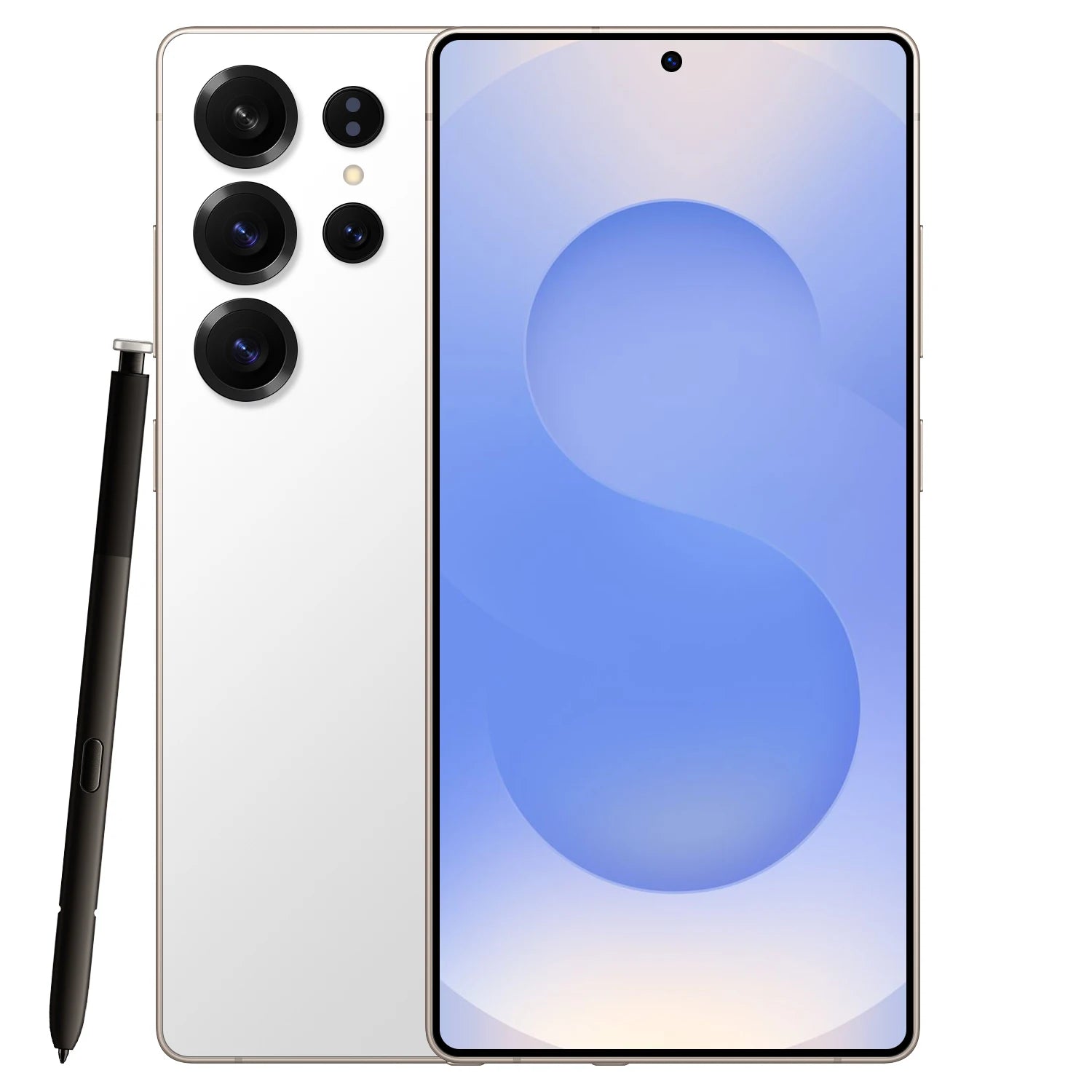 S25Ultra Smart Phone 16GB+1TB WiFi Unlock LTE Gaming Cellphone with 108mp Rear Camera French Language Cheap Wholesale White 16g Tidesmit