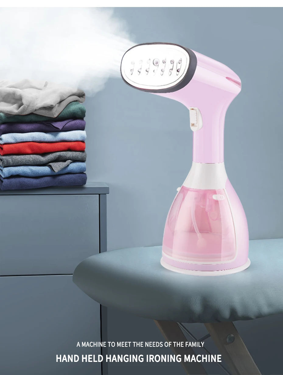 Tidesmit 1500W handheld garment steamer showing portable vertical steaming feature for easy wrinkle-free clothes